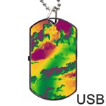 Sky pattern Dog Tag USB Flash (Two Sides) Front