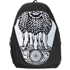 National Emblem Of India  Backpack Bag by abbeyz71