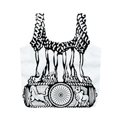 National Emblem Of India  Full Print Recycle Bags (m)  by abbeyz71