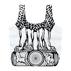 National Emblem Of India  Full Print Recycle Bags (l)  by abbeyz71