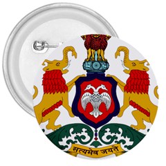 State Seal Of Karnataka 3  Buttons by abbeyz71