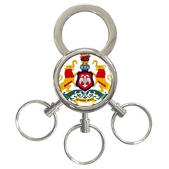 State Seal Of Karnataka 3-ring Key Chains by abbeyz71