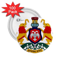 State Seal Of Karnataka 2 25  Buttons (100 Pack)  by abbeyz71