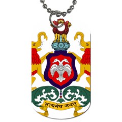 State Seal Of Karnataka Dog Tag (one Side) by abbeyz71