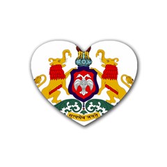 State Seal Of Karnataka Heart Coaster (4 Pack)  by abbeyz71