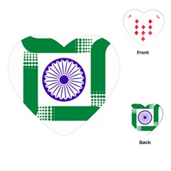 Seal Of Indian State Of Jharkhand Playing Cards (heart)  by abbeyz71