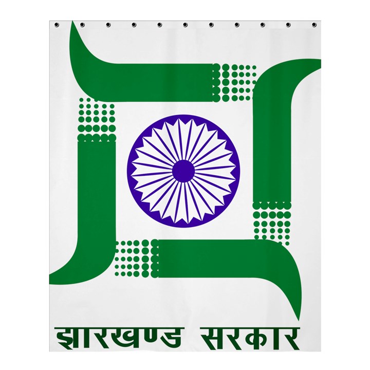 Seal of Indian State of Jharkhand Shower Curtain 60  x 72  (Medium) 