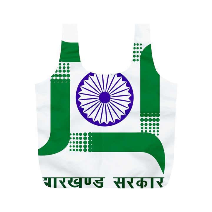 Seal of Indian State of Jharkhand Full Print Recycle Bags (M) 