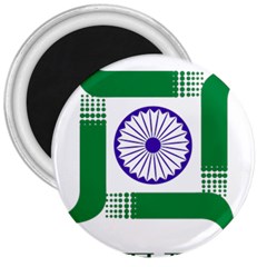 Seal Of Indian State Of Jharkhand 3  Magnets by abbeyz71