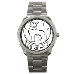 Seal Of Indian State Of Manipur Sport Metal Watch by abbeyz71