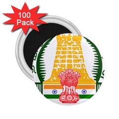 Seal Of Indian State Of Tamil Nadu  2 25  Magnets (100 Pack)  by abbeyz71