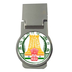 Seal Of Indian State Of Tamil Nadu  Money Clips (round)  by abbeyz71