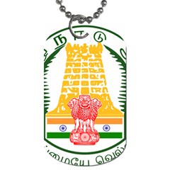 Seal Of Indian State Of Tamil Nadu  Dog Tag (one Side) by abbeyz71