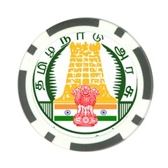 Seal Of Indian State Of Tamil Nadu  Poker Chip Card Guard (10 Pack) by abbeyz71