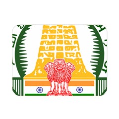 Seal Of Indian State Of Tamil Nadu  Double Sided Flano Blanket (mini)  by abbeyz71