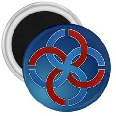 Svadebnik Symbol Slave Patterns 3  Magnets by Nexatart