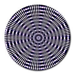 Pattern Stripes Background Round Mousepads by Nexatart