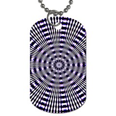 Pattern Stripes Background Dog Tag (one Side) by Nexatart