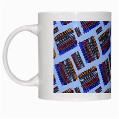 Abstract Pattern Seamless Artwork White Mugs