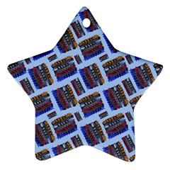 Abstract Pattern Seamless Artwork Star Ornament (two Sides) by Nexatart