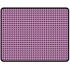 Pattern Grid Background Double Sided Fleece Blanket (medium) 