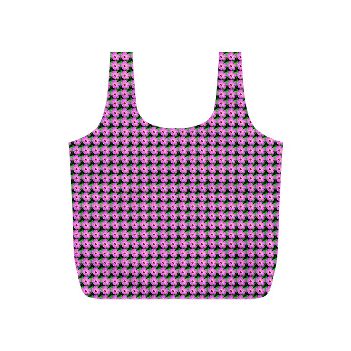 Pattern Grid Background Full Print Recycle Bags (S) 