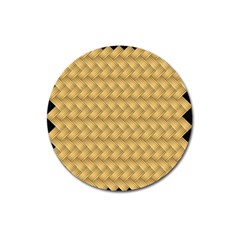 Wood Illustrator Yellow Brown Magnet 3  (round) by Nexatart