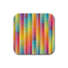 Background Colorful Abstract Rubber Coaster (square)  by Nexatart