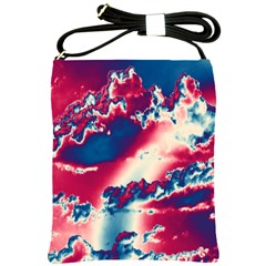 Sky Pattern Shoulder Sling Bags by Valentinaart