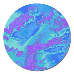 Sky Pattern Magnet 5  (round) by Valentinaart