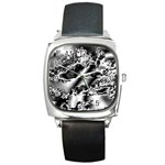 Sky pattern Square Metal Watch Front