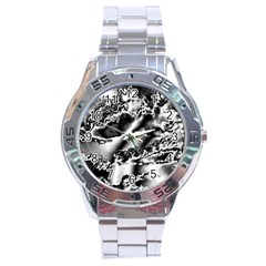 Sky Pattern Stainless Steel Analogue Watch by Valentinaart