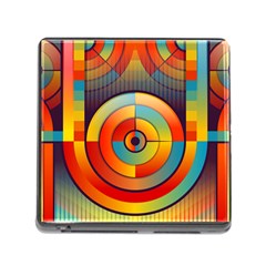 Abstract Pattern Background Memory Card Reader (square) by Nexatart