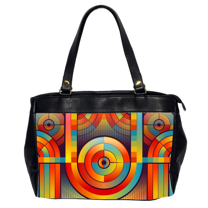 Abstract Pattern Background Office Handbags (2 Sides) 