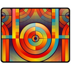 Abstract Pattern Background Double Sided Fleece Blanket (medium) 