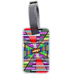 Art Vanishing Point Vortex 3d Luggage Tags (two Sides) by Nexatart