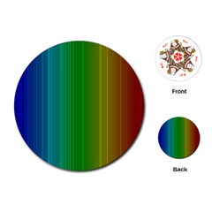 Spectrum Colours Colors Rainbow Playing Cards (Round) 