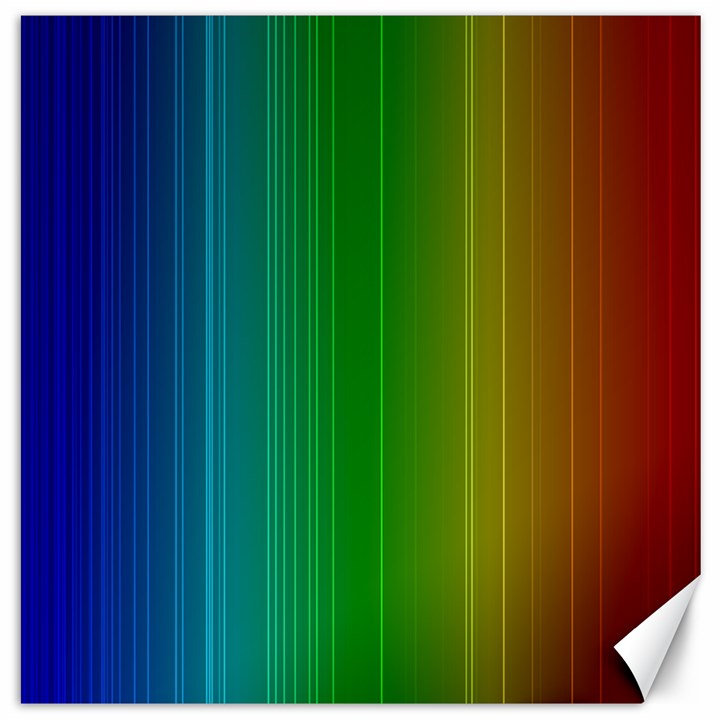 Spectrum Colours Colors Rainbow Canvas 16  x 16  