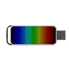 Spectrum Colours Colors Rainbow Portable Usb Flash (one Side) by Nexatart