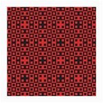 Abstract Background Red Black Medium Glasses Cloth (2-Side) Front