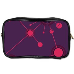 Abstract Lines Radiate Planets Web Toiletries Bags 2-side by Nexatart