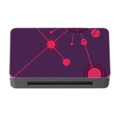 Abstract Lines Radiate Planets Web Memory Card Reader With Cf by Nexatart