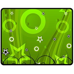 Art About Ball Abstract Colorful Double Sided Fleece Blanket (medium) 