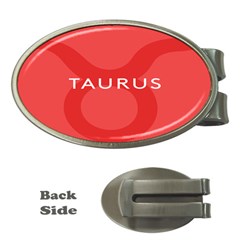 Zodizc Taurus Red Money Clips (oval) 