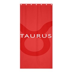 Zodizc Taurus Red Shower Curtain 36  X 72  (stall) 