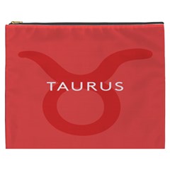 Zodizc Taurus Red Cosmetic Bag (xxxl) 