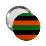 Color Green Orange Black 2.25  Handbag Mirrors Front