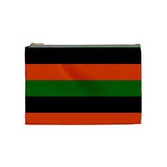 Color Green Orange Black Cosmetic Bag (medium) 
