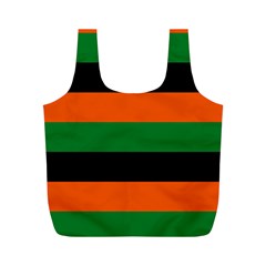 Color Green Orange Black Full Print Recycle Bags (m)  by Mariart