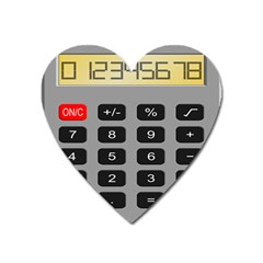 Calculator Heart Magnet by Mariart
